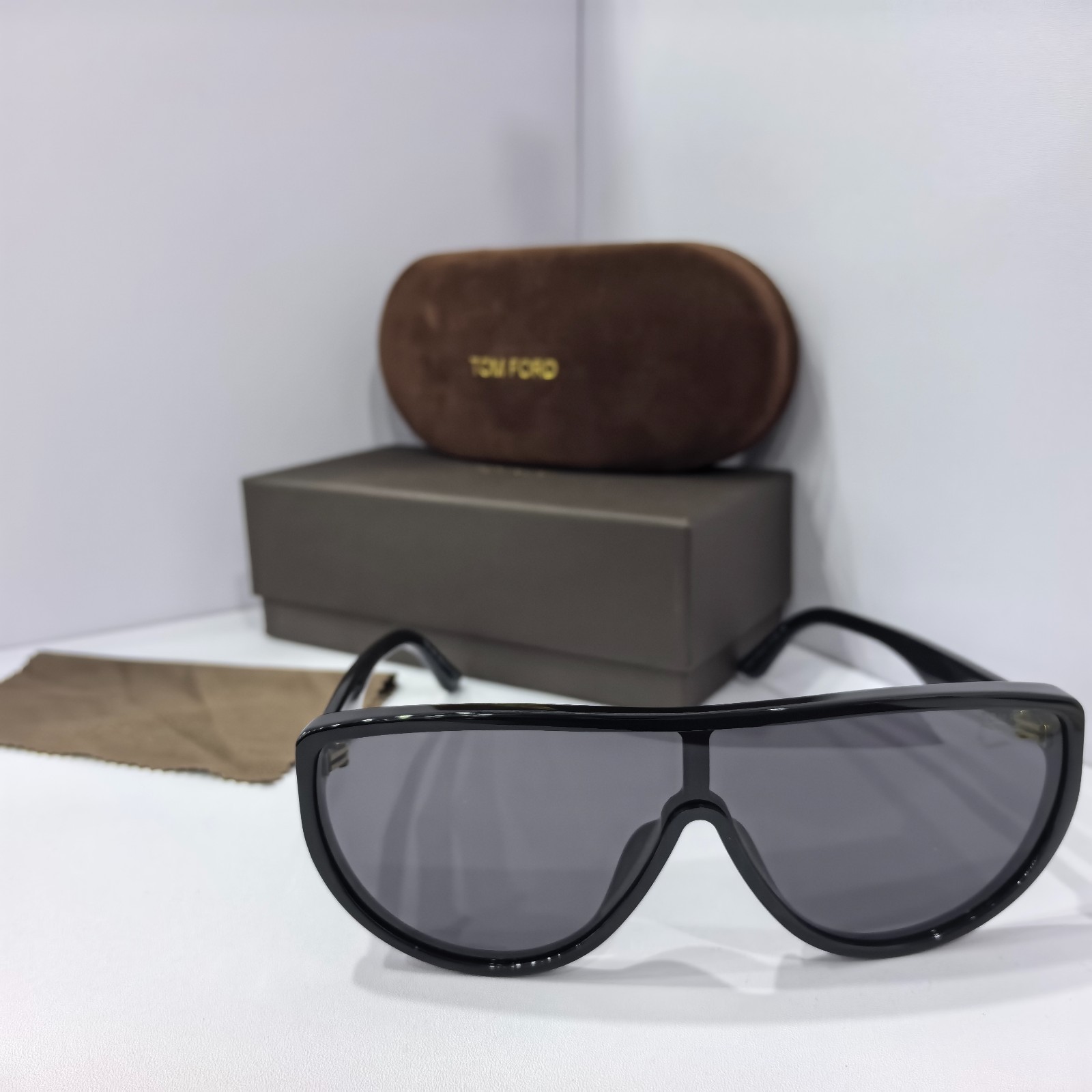 Tom Ford Achilles FT 1182 01A new black sunglasses 138 145 1/3
