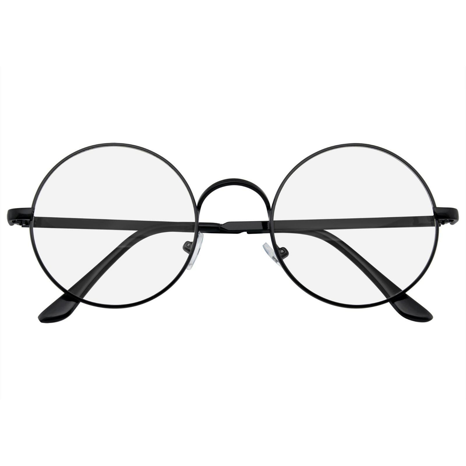 Round Glasses Retro Vintage Classic Round Metal Clear Lens Glasses