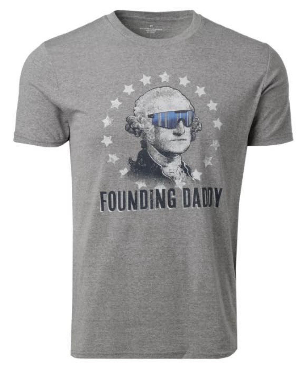 USA 250th T-Shirt Mens 2XL Founding Daddy Fathers Day 60% Cotton Blend Free Ship
