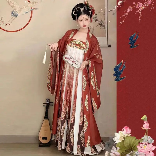China Clothes Han Fu Dress Chinese Coat Women Hanfu Traditional Chinese Uniform