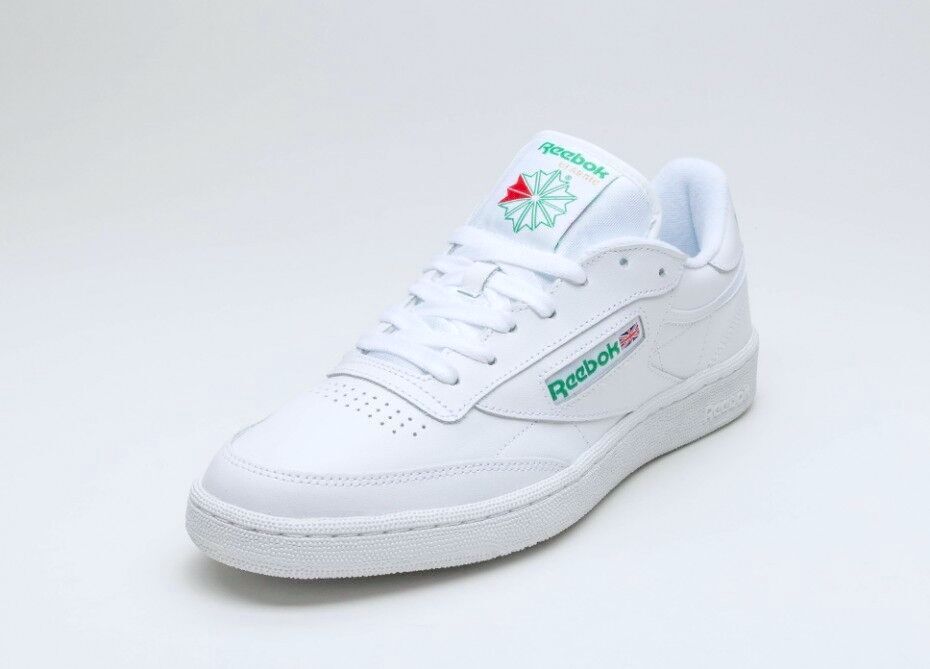 Reebok Classic Club C 85 White Glen Green AR0456 Mens Casual Shoes Sneaker