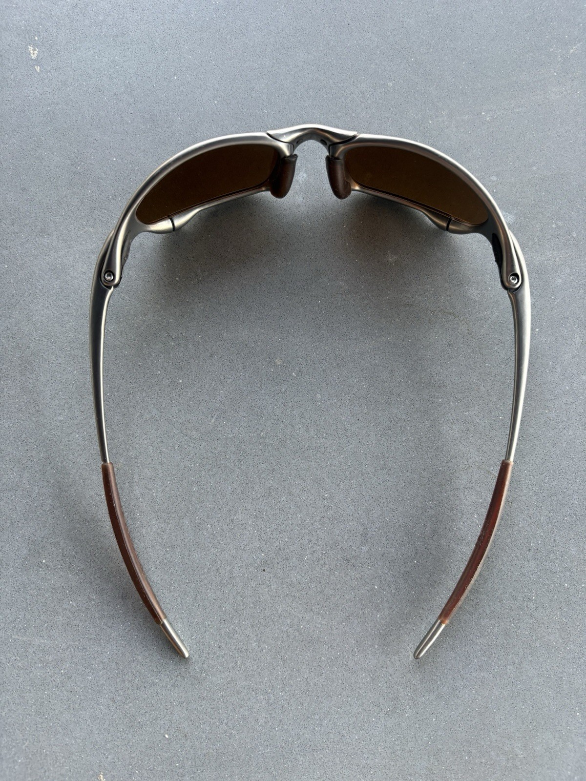 Authentic Vintage Oakley Juliet Titanium X-Metal – Silver Frame x Bronze Lens