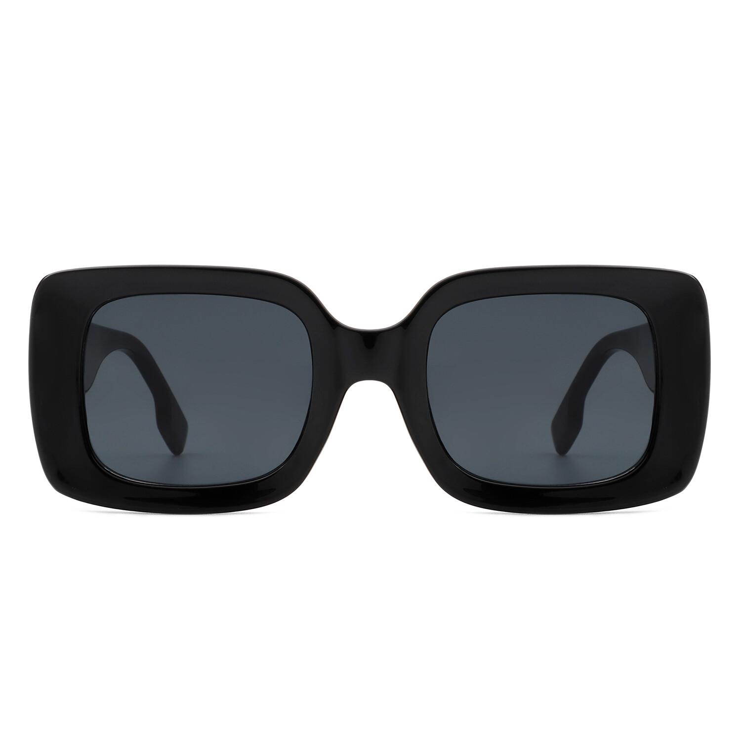 Square Fashion Retro Flat Top Women Sunglass with 400UV Polycarbonate Lens