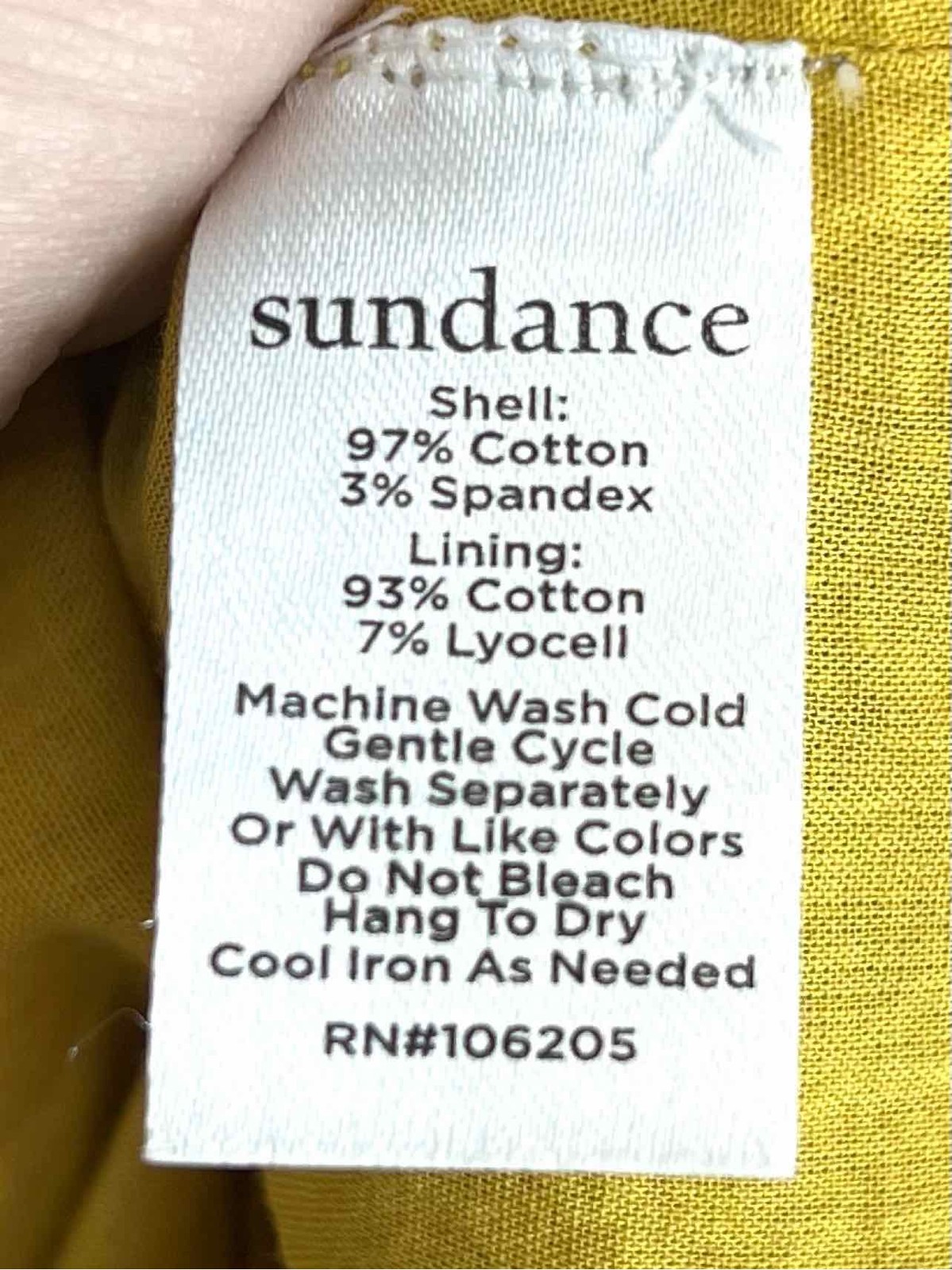 Sundance Size M Mustard/Multi Birds Tiered Skirt Skirt