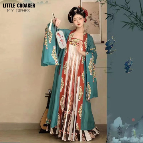 China Clothes Han Fu Dress Chinese Coat Women Hanfu Traditional Chinese Uniform