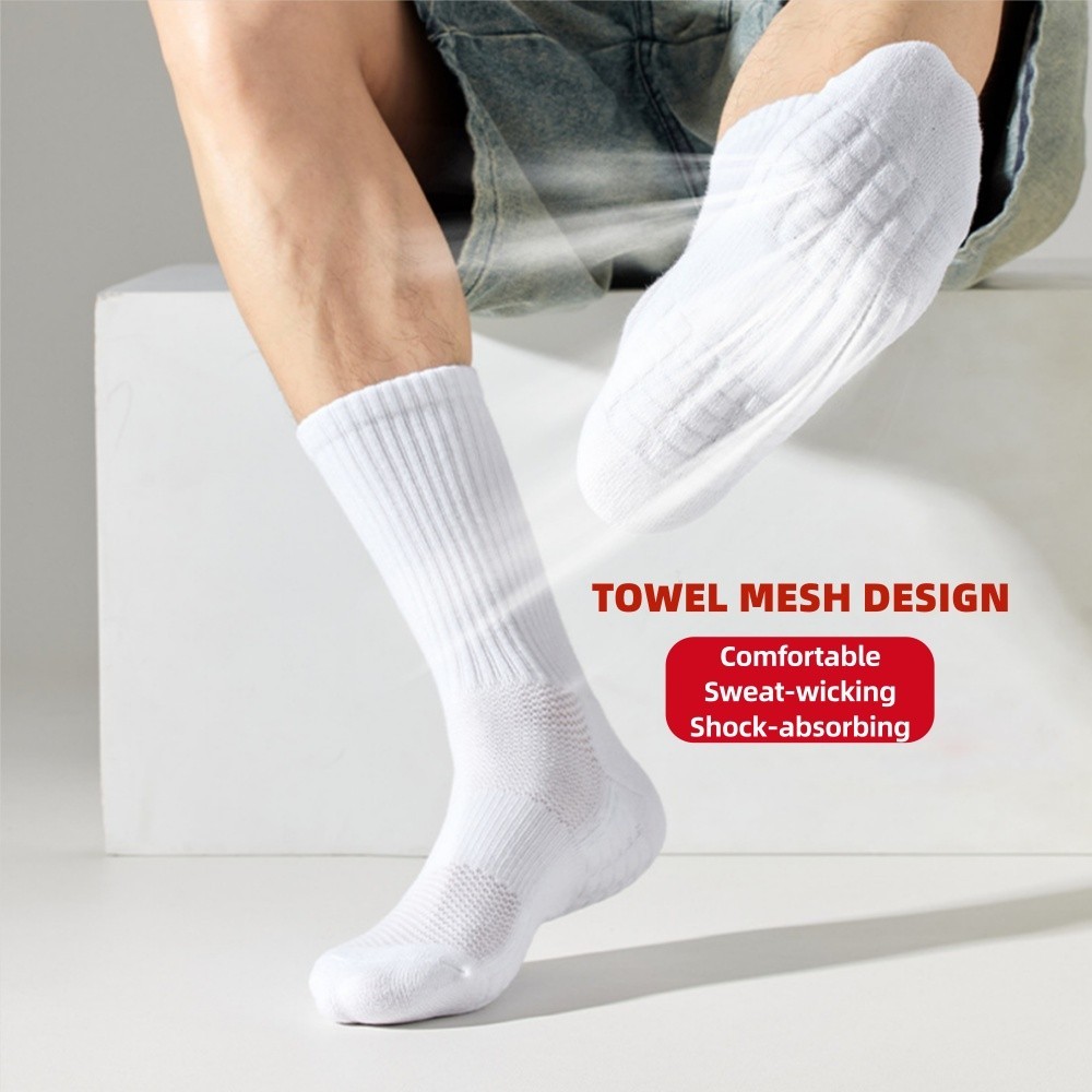Mens Heavy Duty Winter Warm Thermal Wool Heated Work Crew Boots Socks US Seller