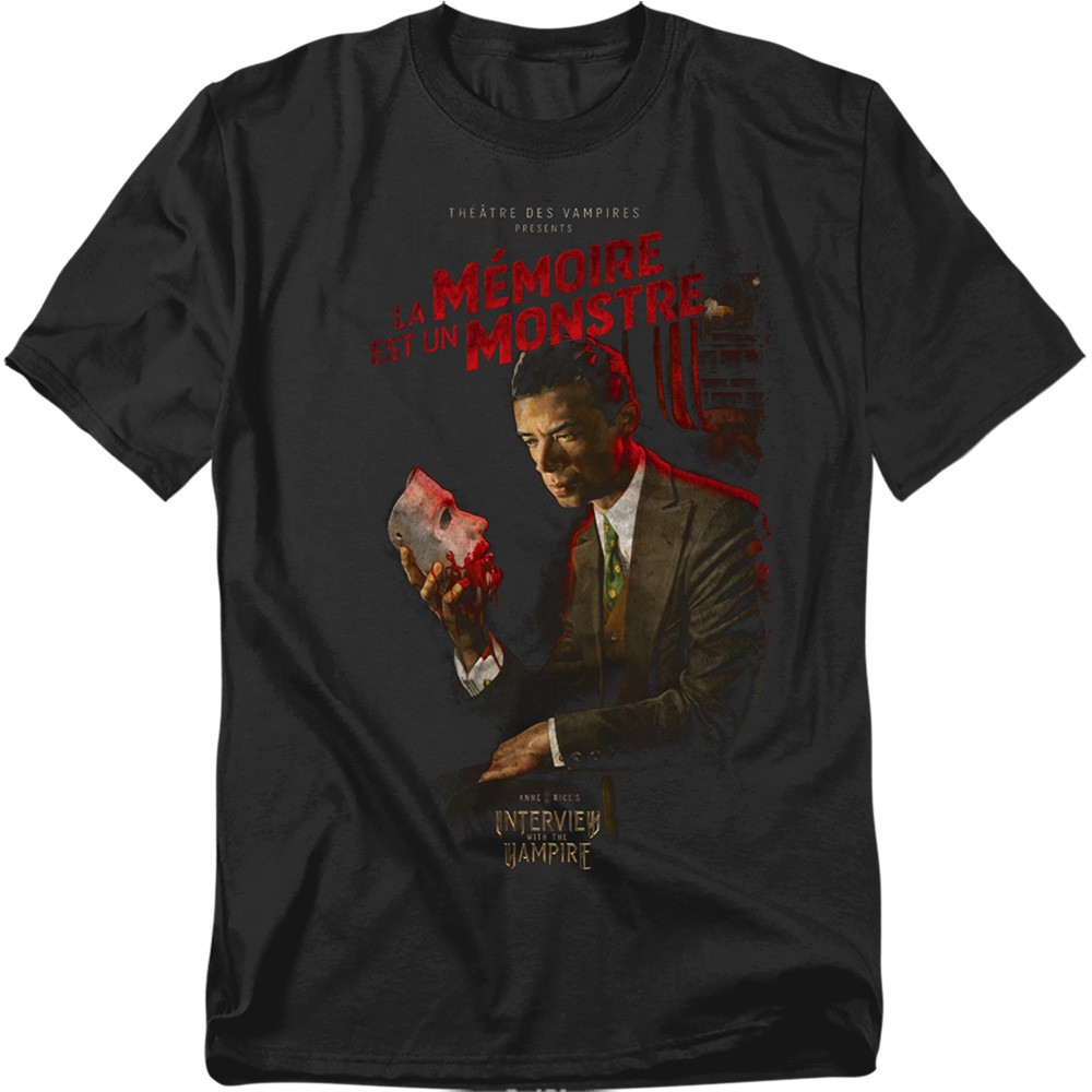 Interview with The Vampire La Memoire Poster Unisex Adult T Shirt, Black,S-7XL