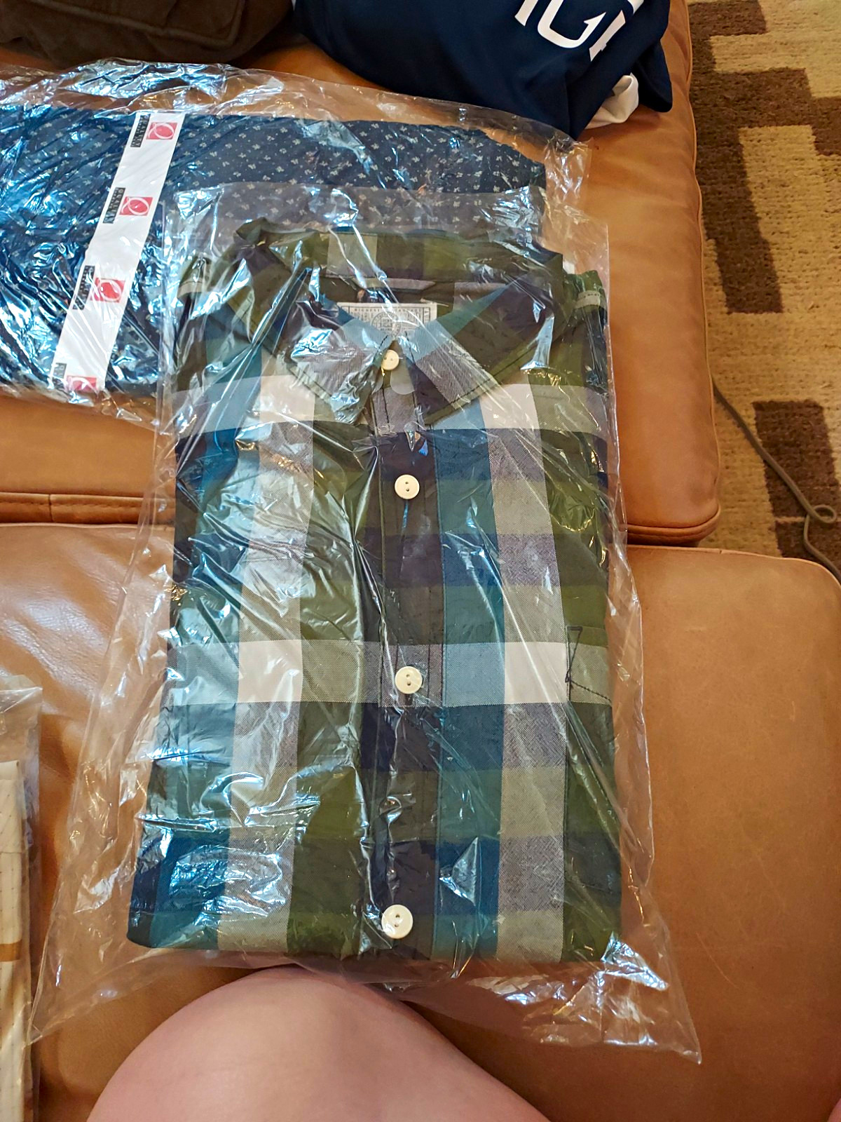 Brooks Brothers Men’s XL Plaid Button-Down Collar Long Sleeve Shirt Green Blue