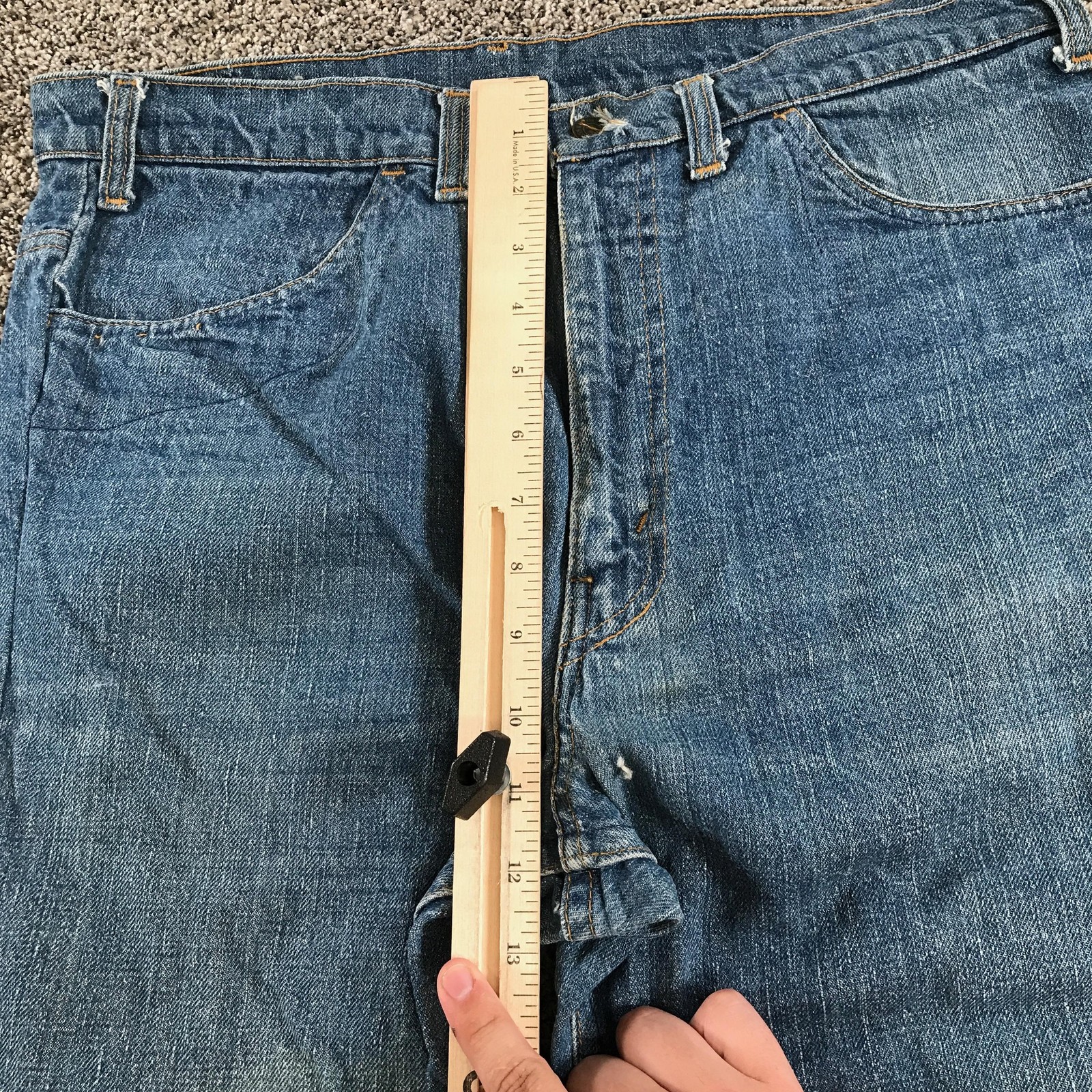 Vintage Levi’s Jeans 517 Mens 34×31 Blue Relaxed Fit Bootcut Distressed
