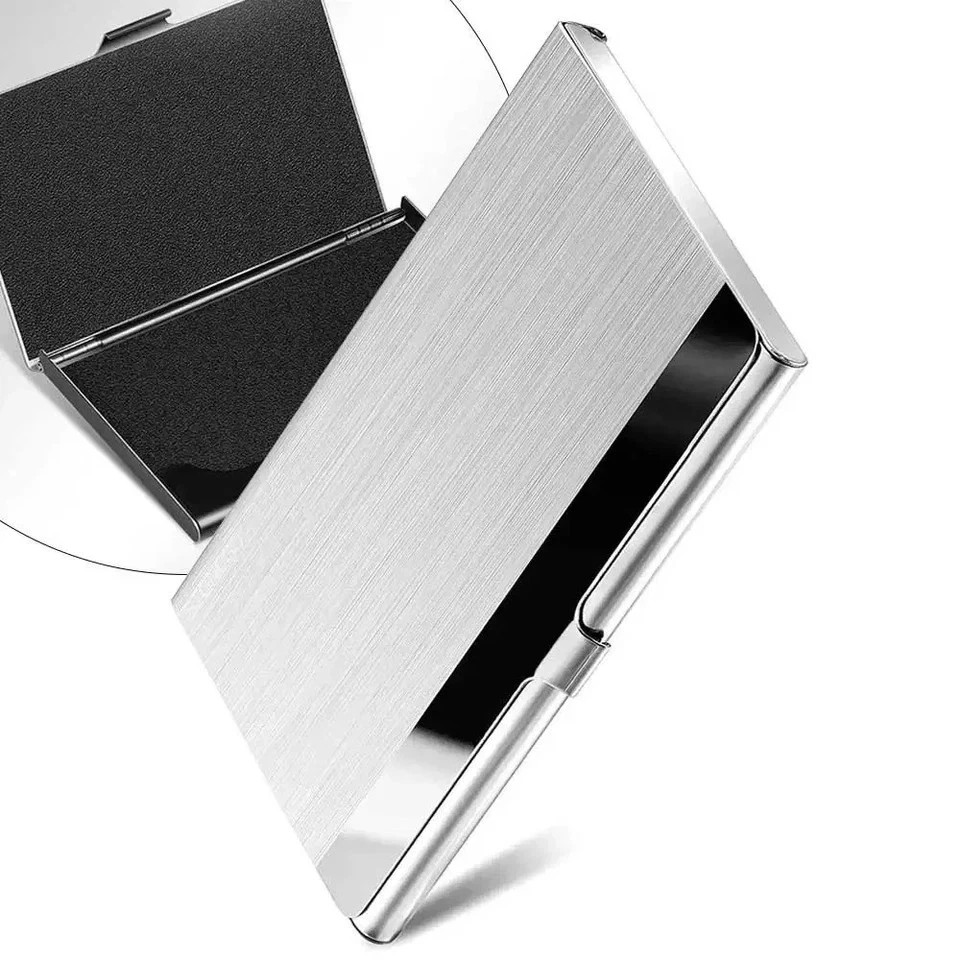 Stainless Steel Card Holder Case Pocket Metal Wallet for ID Credit Business Card