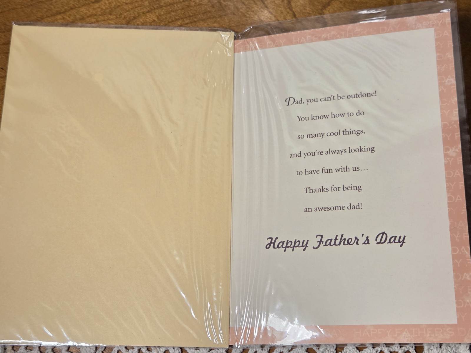 Fathers Day Gift Set White Buttoned Shirt XL/17 Navy Blue/Gold Tie+Greeting Card