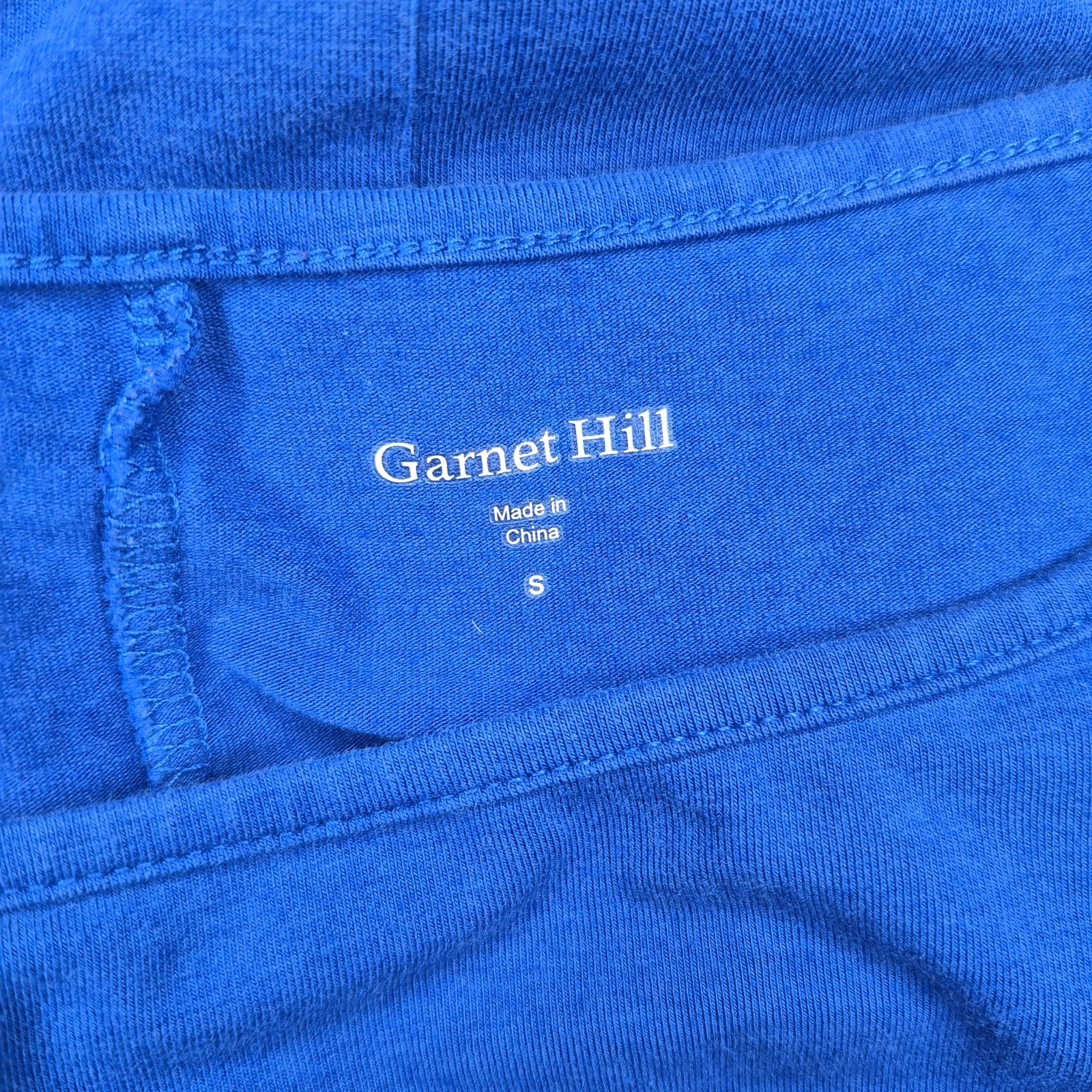 Garnet Hill Royal Blue 3/4 Sleeve Knit Shift Dress Women’s Size S