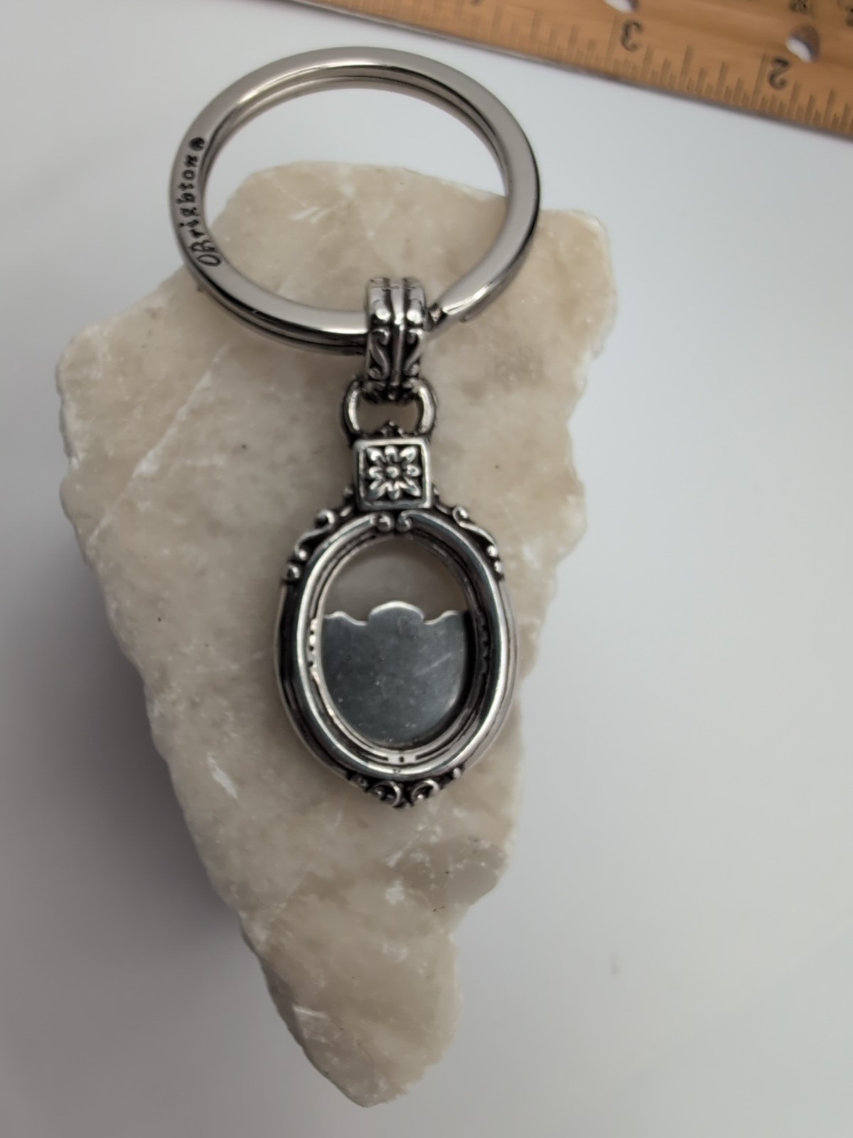 Brighton KEY CHAIN / FOB Silver-Tone Fashion Memory Lane PHOTO HOLDER