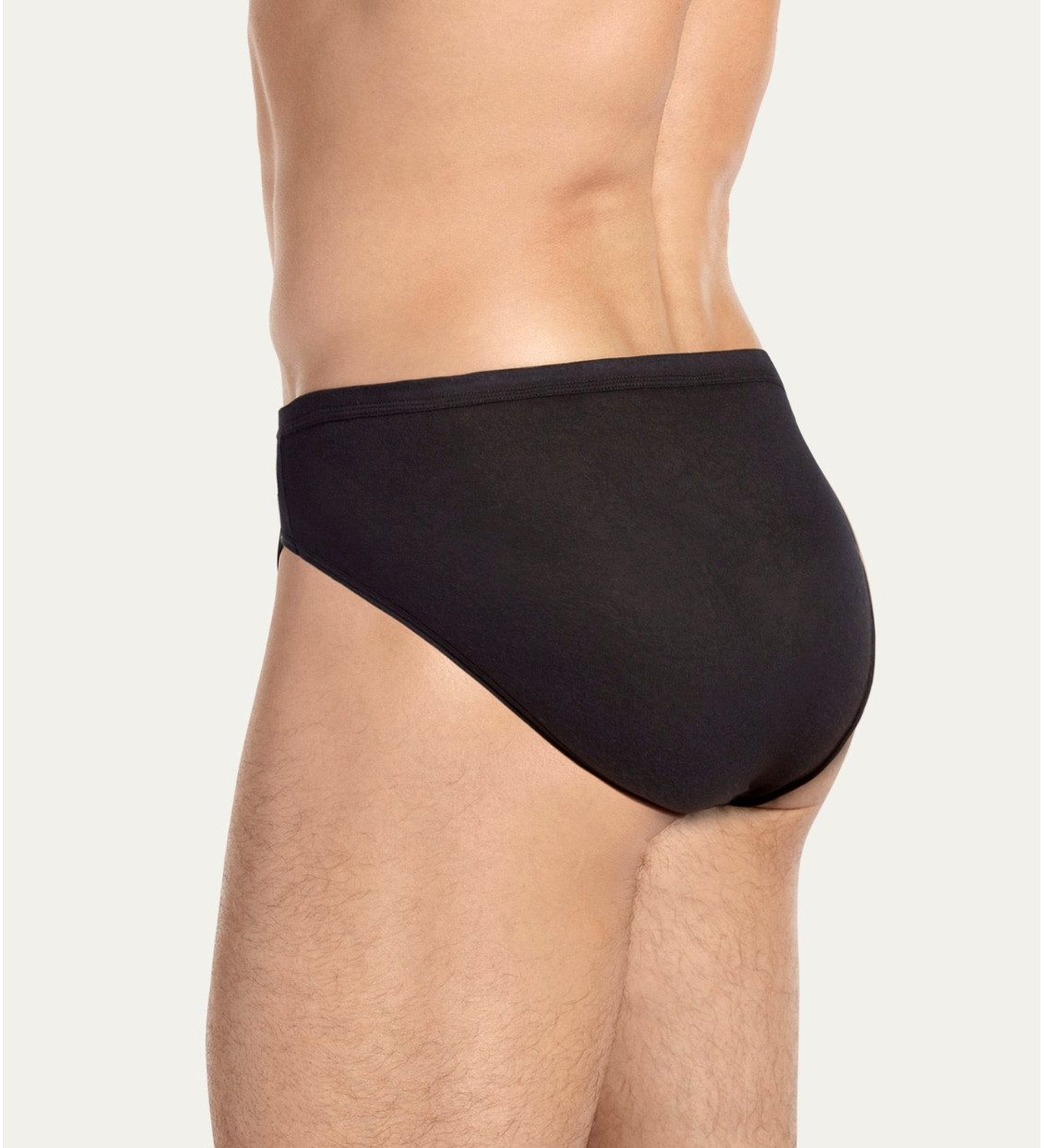 New Men’s Jockey 3-pack (Black) Color Bikini Briefs Underwear 100% Cotton