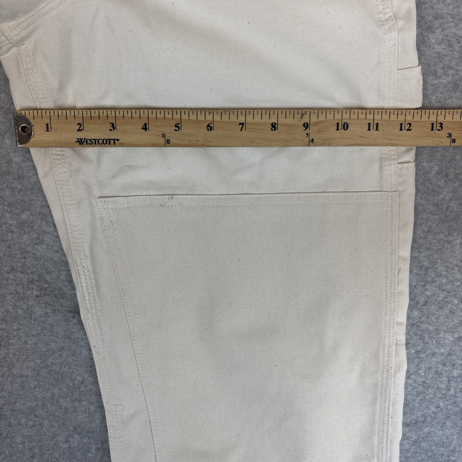 VTG NEW Stan Ray 50th Anniversary Carpenter Ivory Pants Painter USA Mens 28×32
