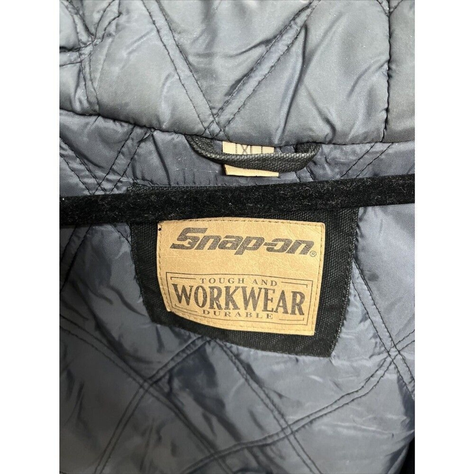 SNAP-ON | XL Men UTILITY WORK WEAR COAT | BLACK GREY