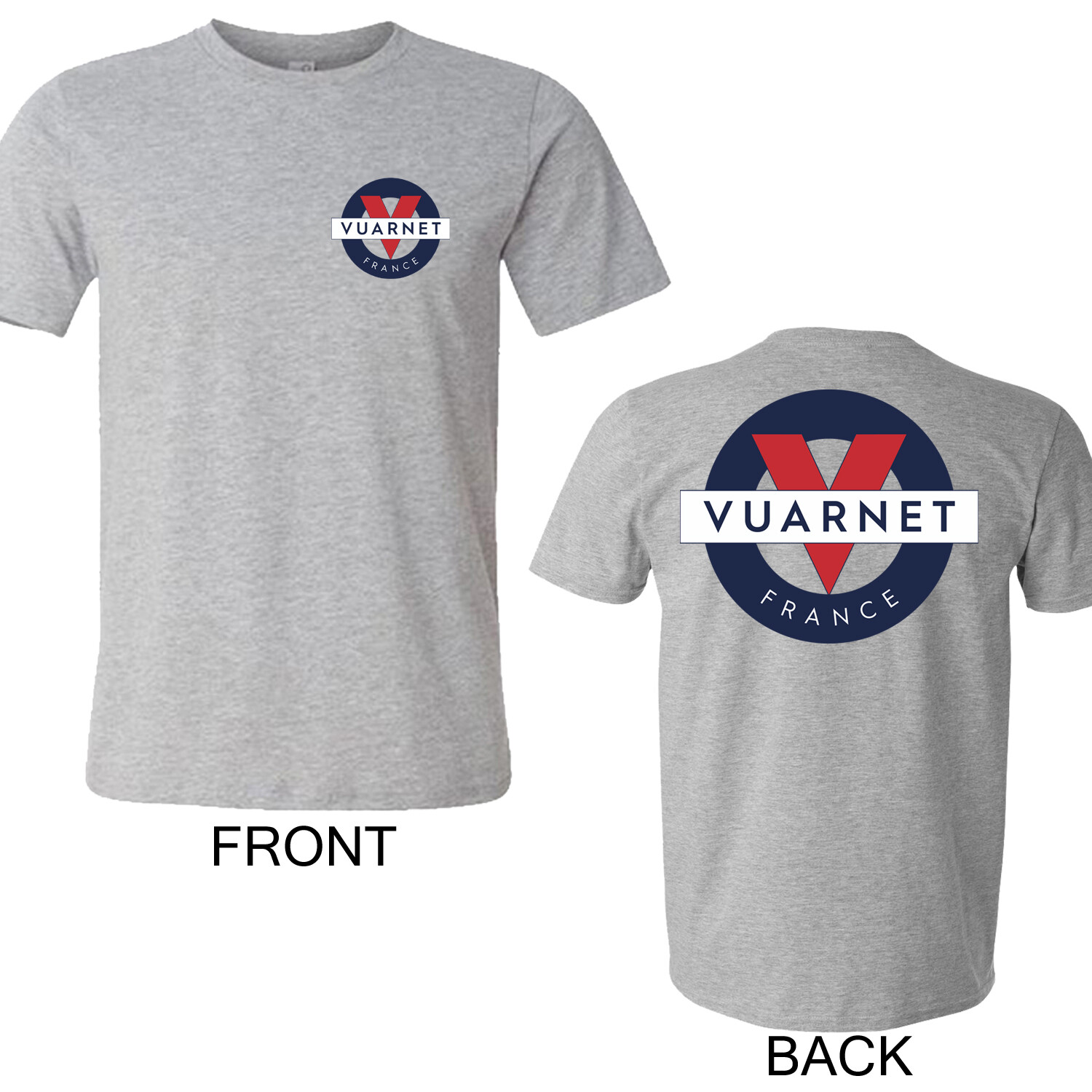 Vuarnet France Men’s Grey T-Shirt Size S to 5XL