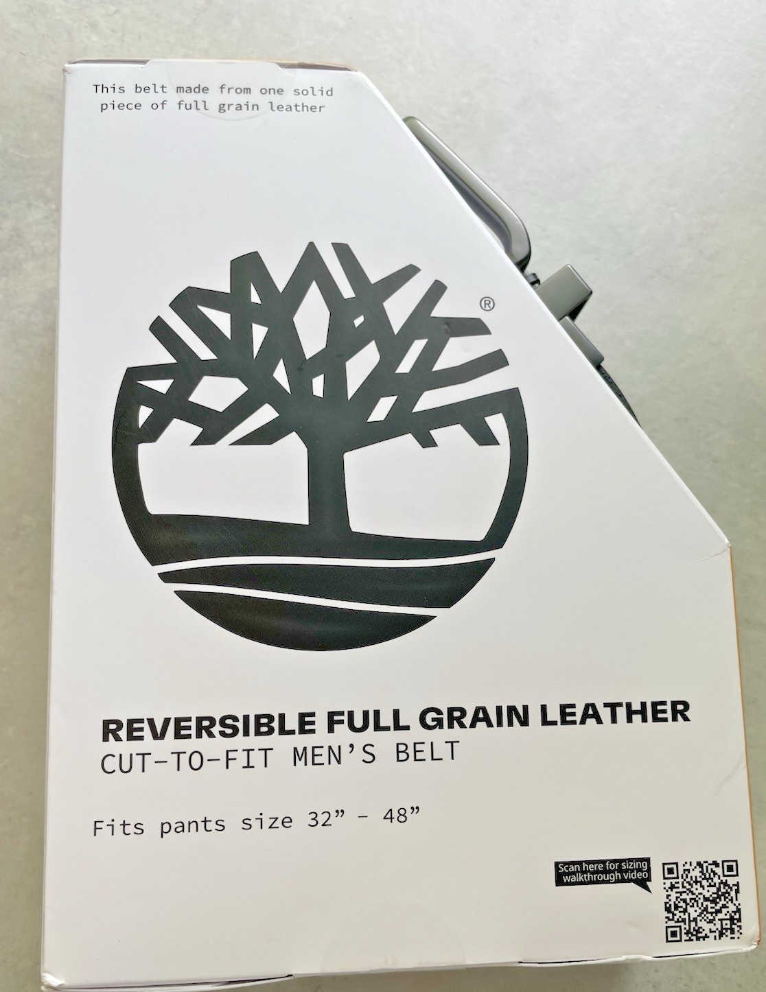 Cut-To-Fit Mens Belt~Reversible~Full Grain Leather~Fits pants sz 32″-48″ Brn/Blk