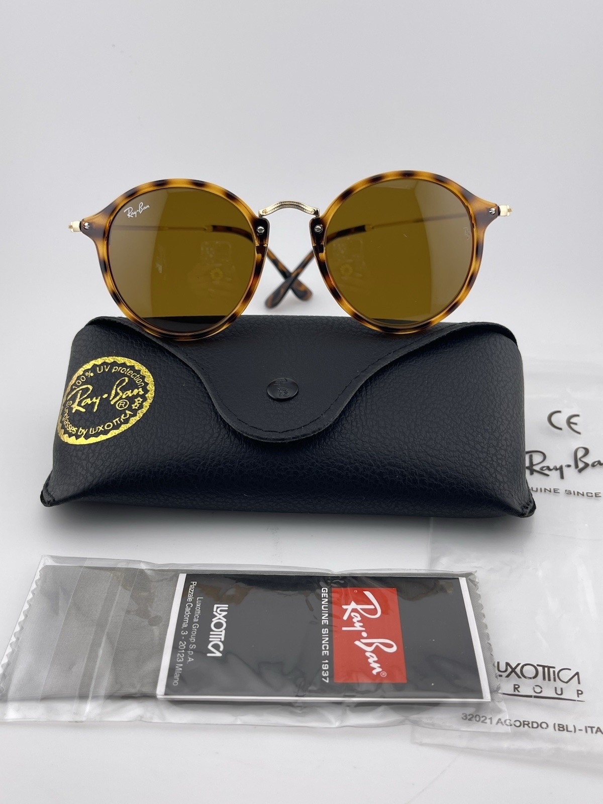 New Ray-Ban Round Fleck RB2447 Sunglasses