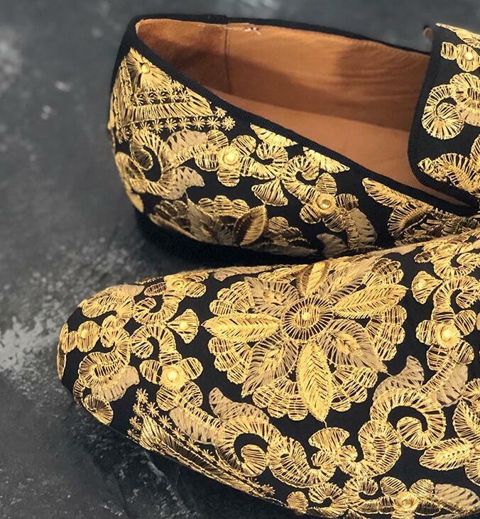 Men‘s Banquet Leather Shoes Embroidery Dress Flower Wedding Loafer Cocktail 2026