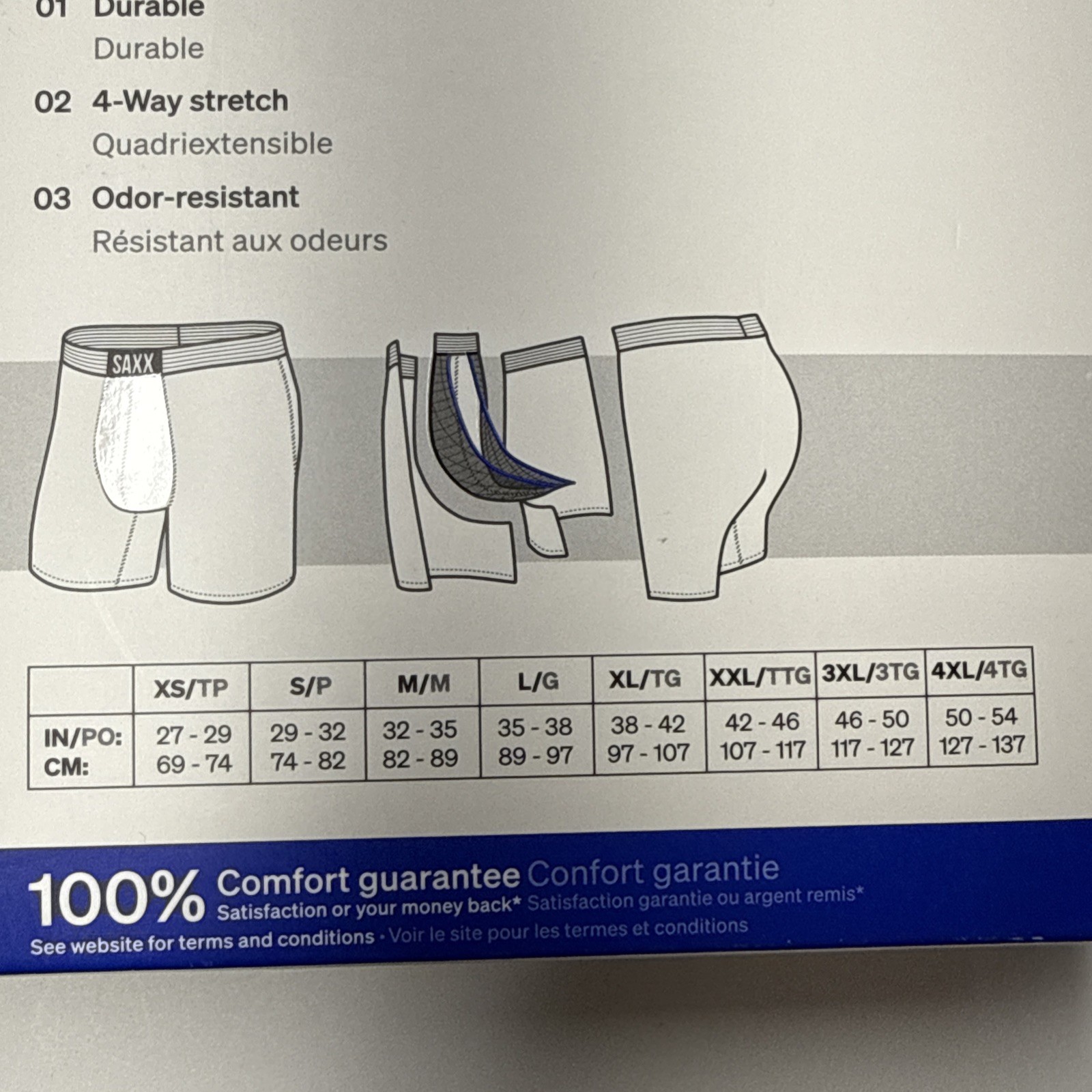Saxx DayTripper Boxer Brief 3-Pack Blue Black Gray Ballpark Pouch Sz 3XL