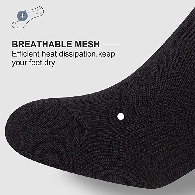3-12 Pairs Mens Invisible No Show Nonslip Loafer Low Cut Cotton Liner Boat Socks