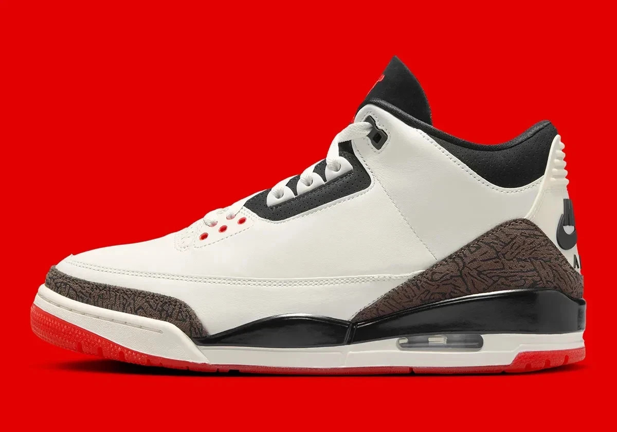 Nike Air Jordan 3 Retro OG World’s Best Dad Sail Black Red IF4396-103 Mens Size