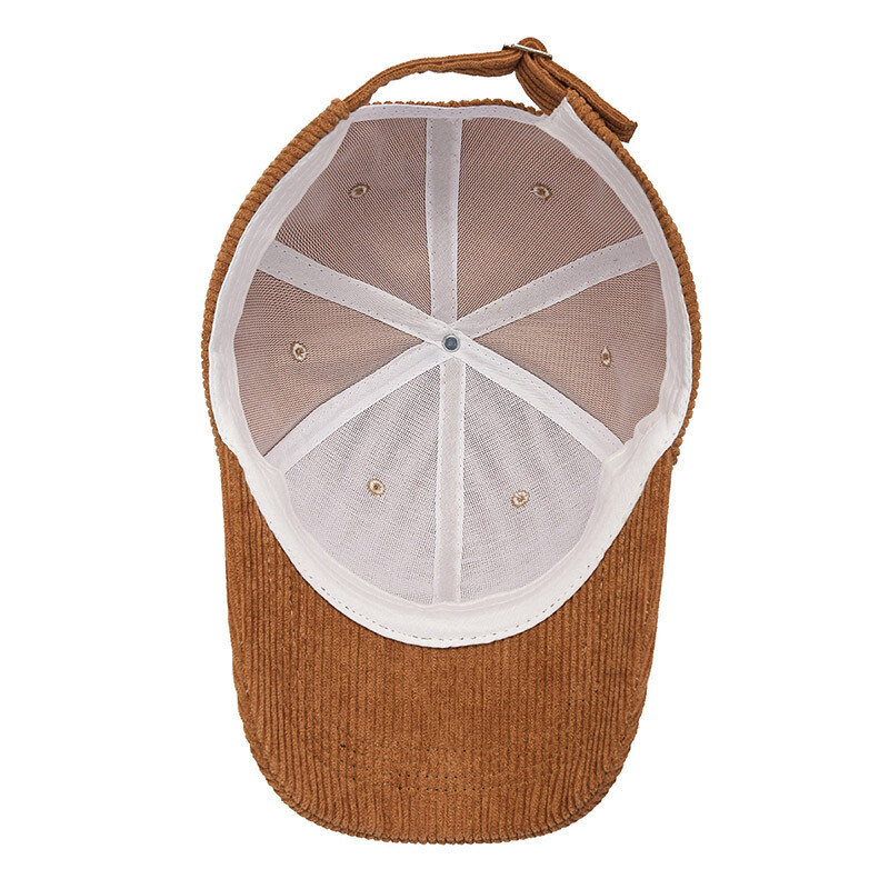 Corduroy Dad Hat Baseball Classic Adjustable Soft Plain Cap Unisex Cotton Hat