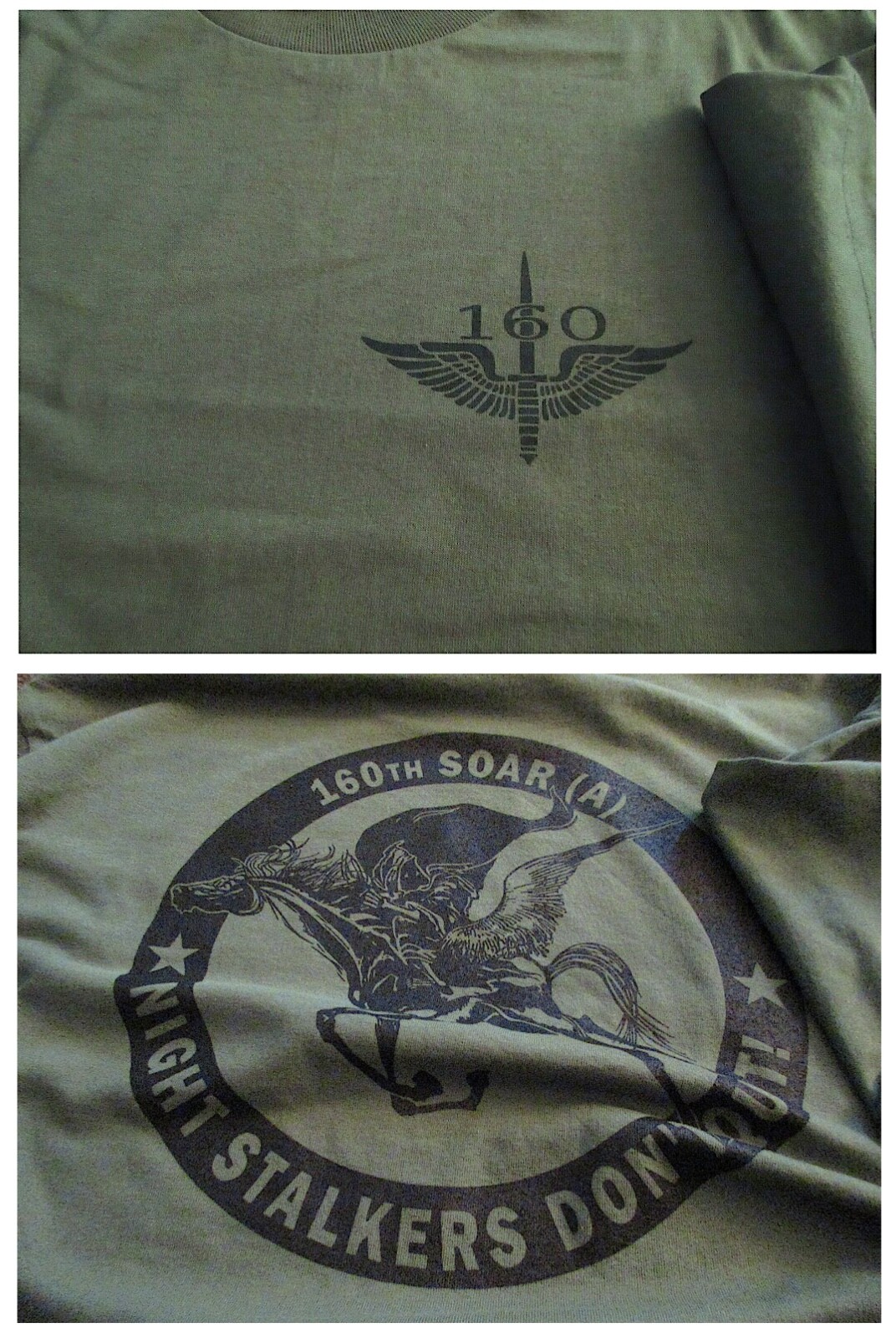 160th NIGHT STALKERS SOAR Spec OPS Aviation T-Shirt Large Military US Military 1