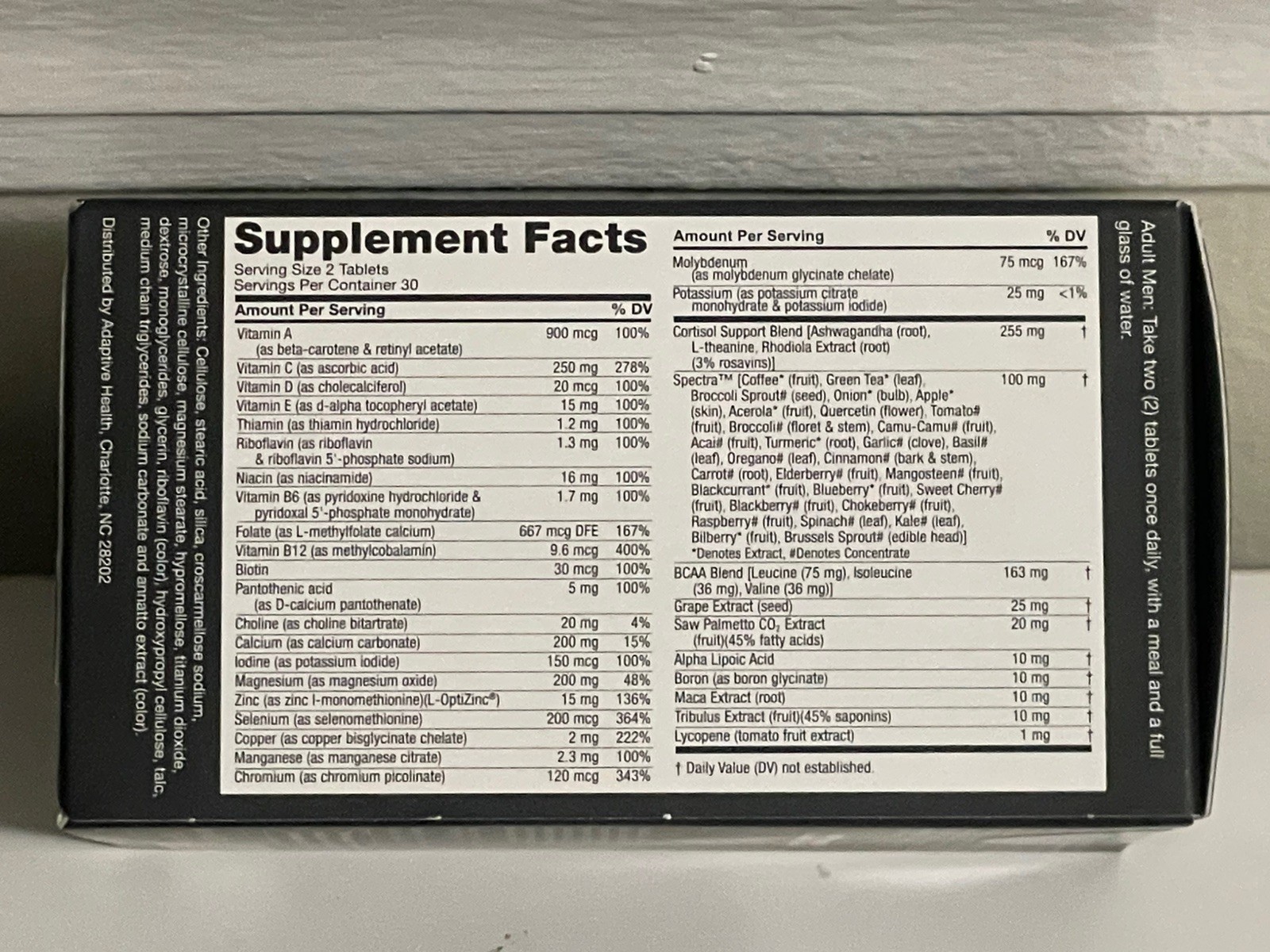 Nugenix Men’s Daily T- Multivitamin – 60ct (EXP 09/2025)