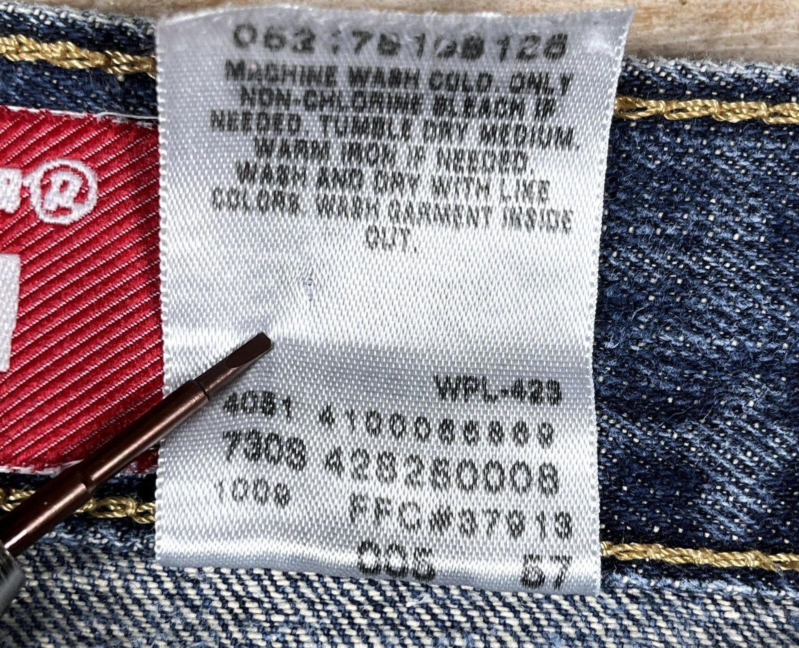 Y2K Levis 511 Womens Jeans 16 Skinny Dark Wash Mid Rise
