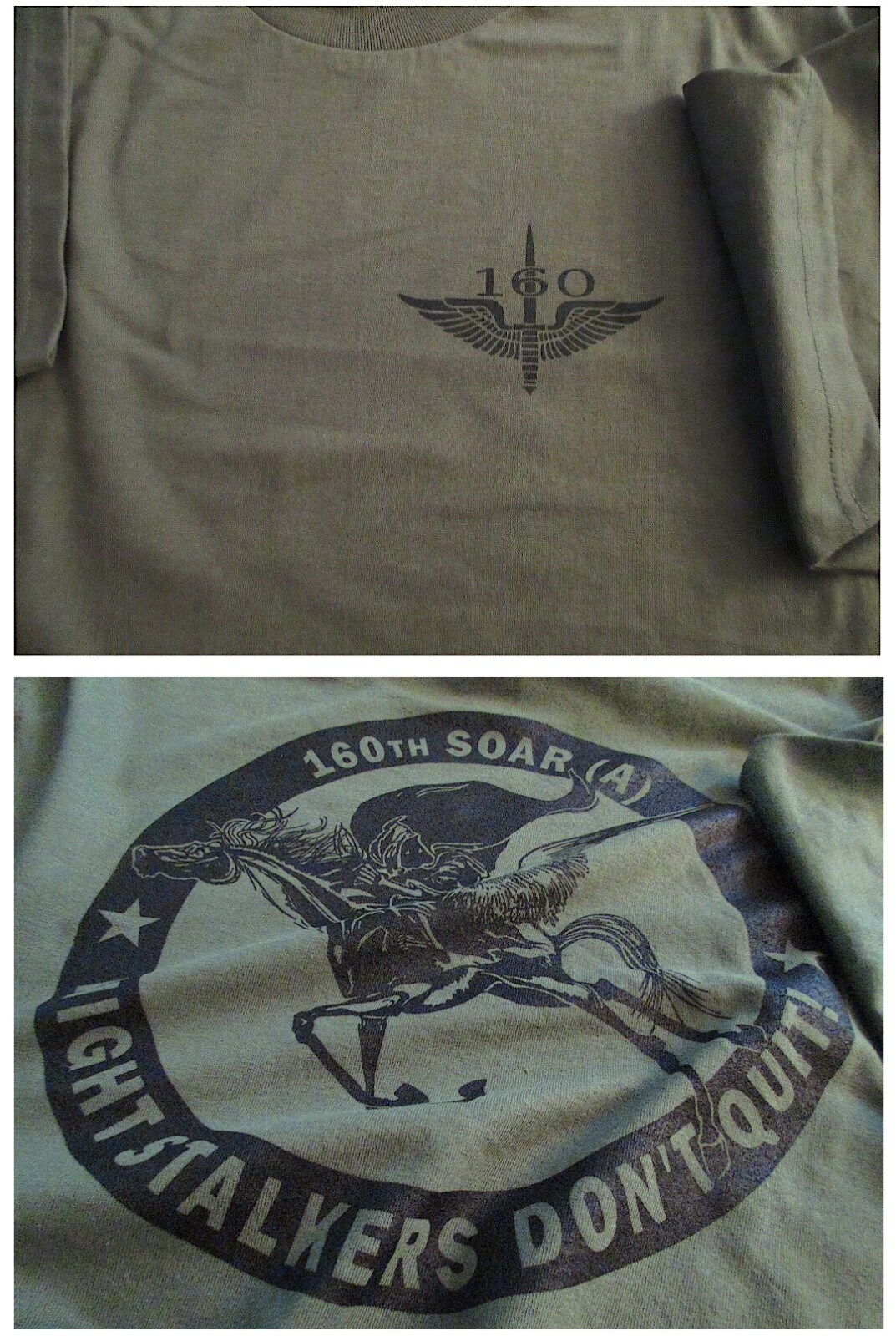 160th NIGHT STALKERS SOAR Spec OPS Aviation T-Shirt Large Military US Military 1