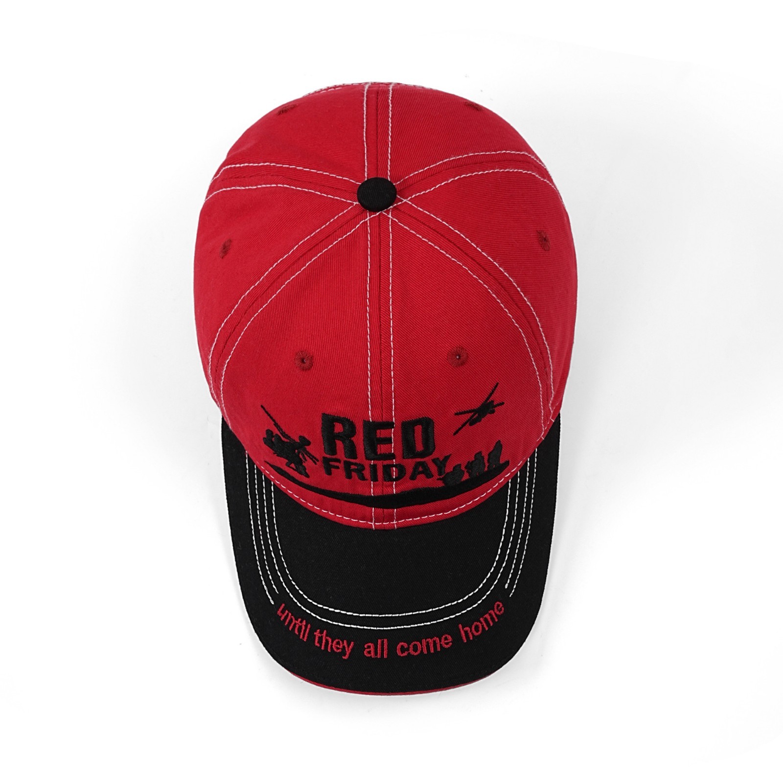 RED FRIDAY “Until They All Come Home” Embroidered Baseball Cap Military Dad Hat