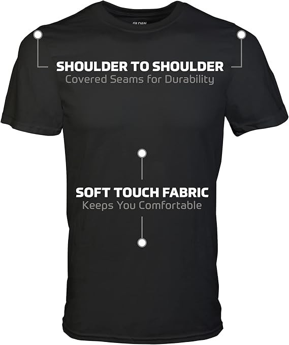 Gildan Men’s Crew T-Shirts, Style G1100, Multipack/6 pack