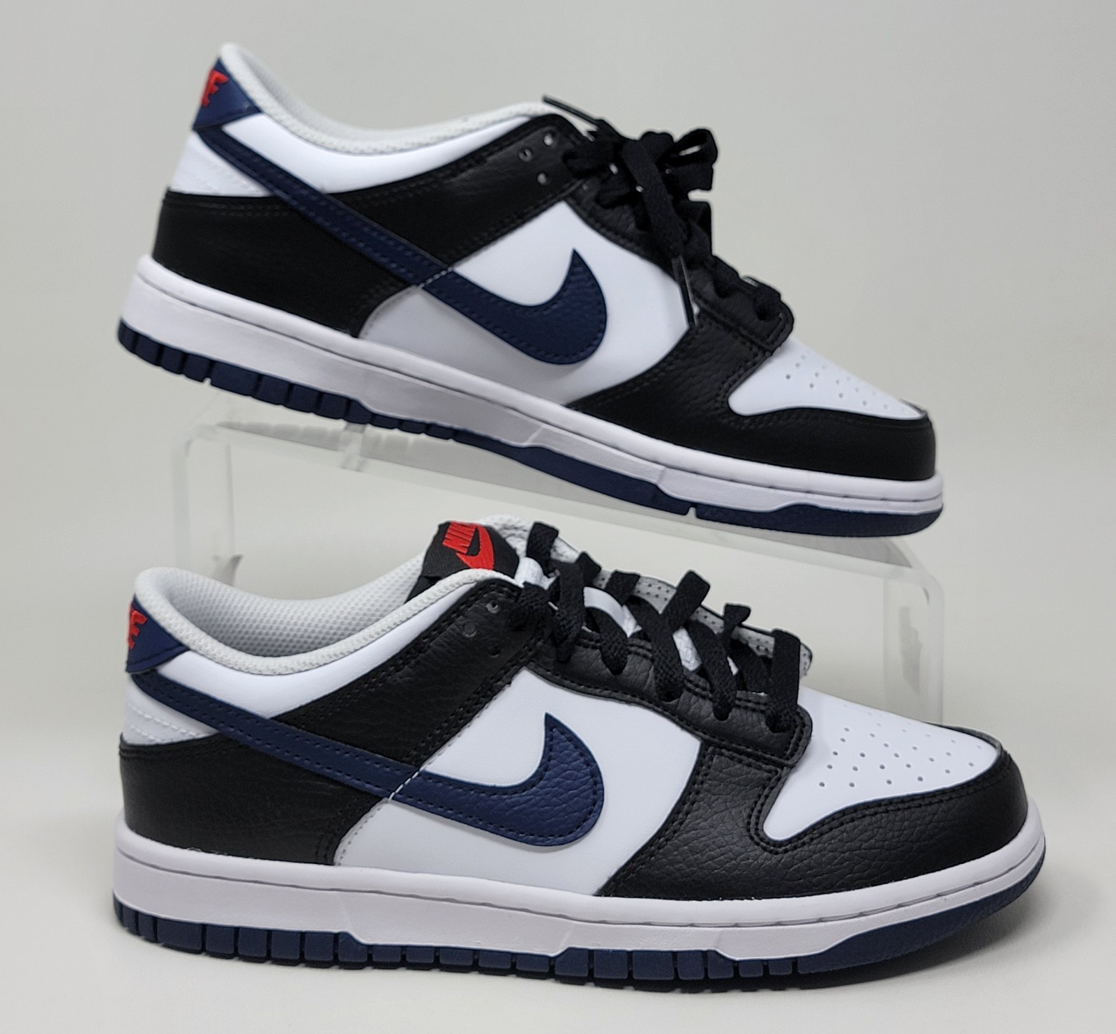 Nike Dunk Low Navy Blue Panda Black Sneakers Shoes Youth Size 5Y HJ9202-001 New