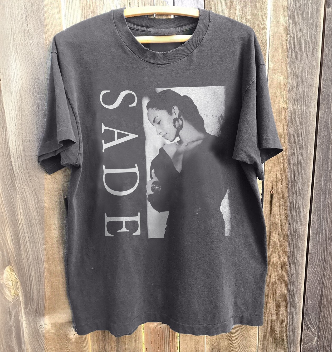 NEW! Sade Vintage 90s Style Shirt Music Fan Graphic Tee Charcoal T-Shirt S-5XL