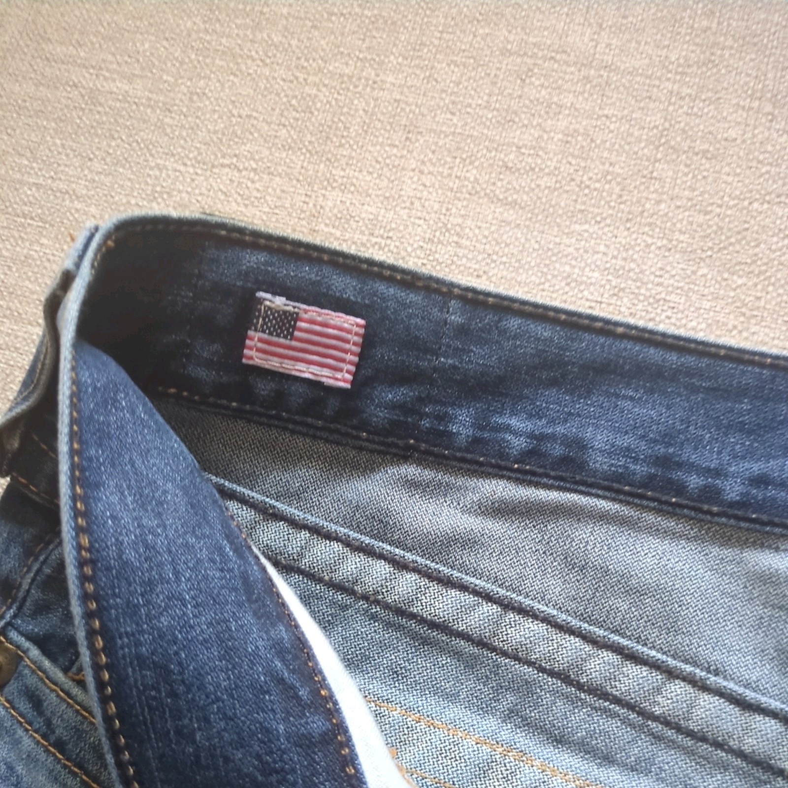 True Religion Ricky Relaxed Straight Y2K Men’s Patchwork Made in the USA 40×34