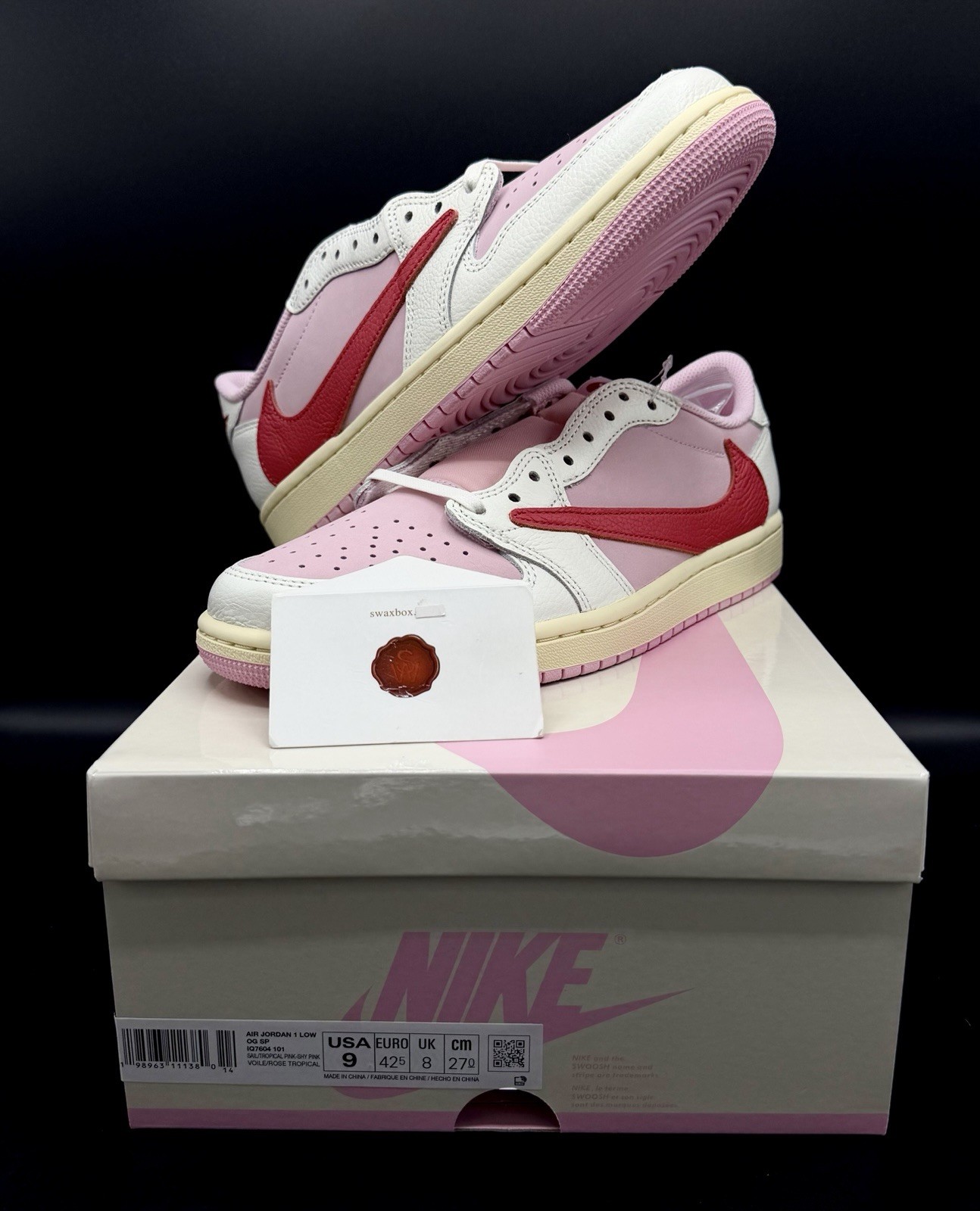 Travis Scott x Air Jordan 1 Low OG SP “Tropical Pink” IQ7604-101