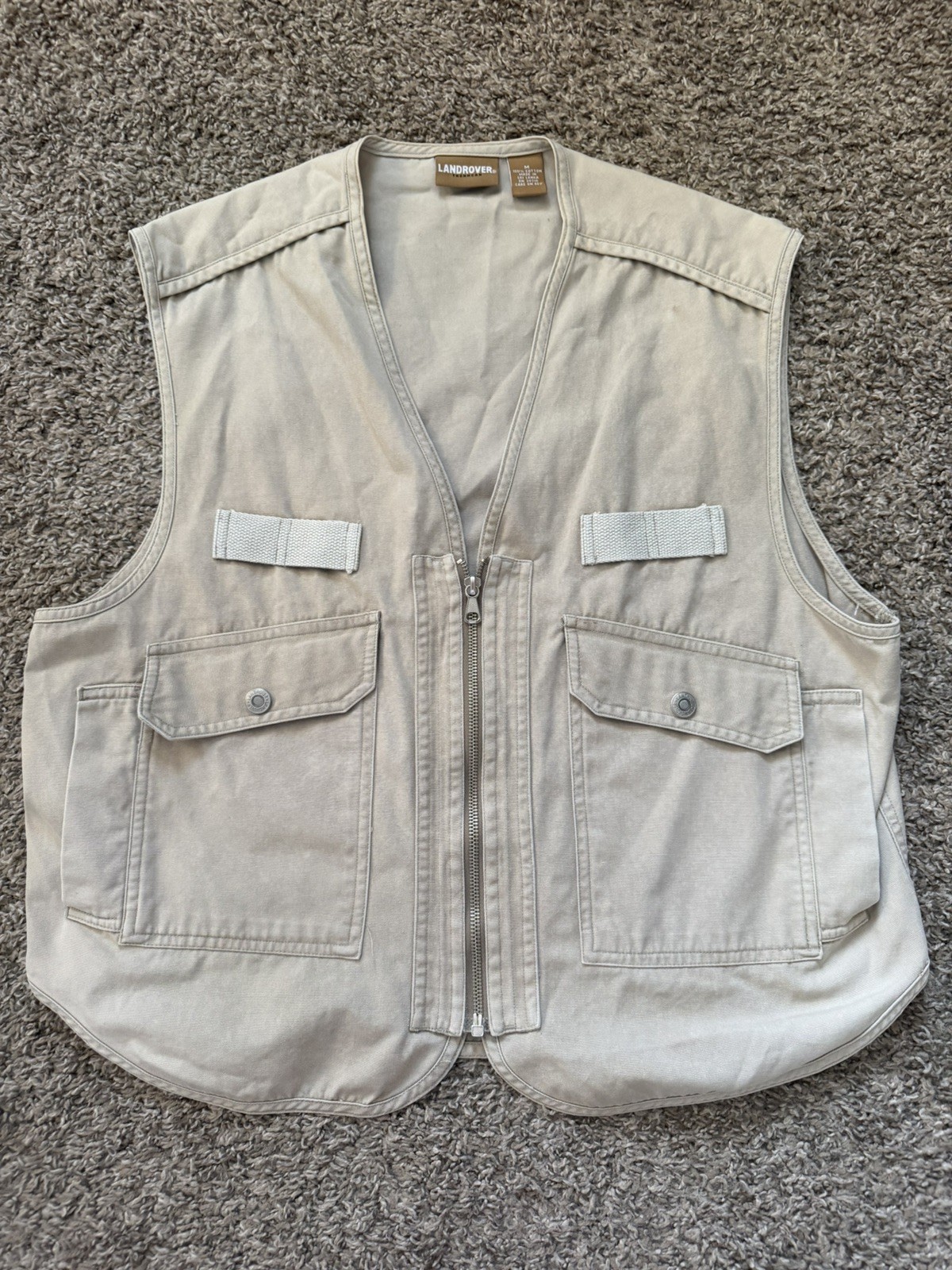 Vintage Landrover Fishing Utility Tactical Vest Mens Medium Made in Sri Lanka