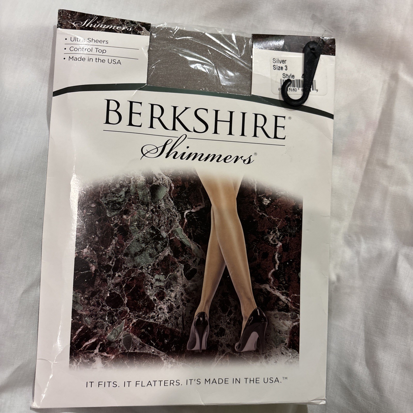 Berkshire Shimmers Size 3 Silver Nylons