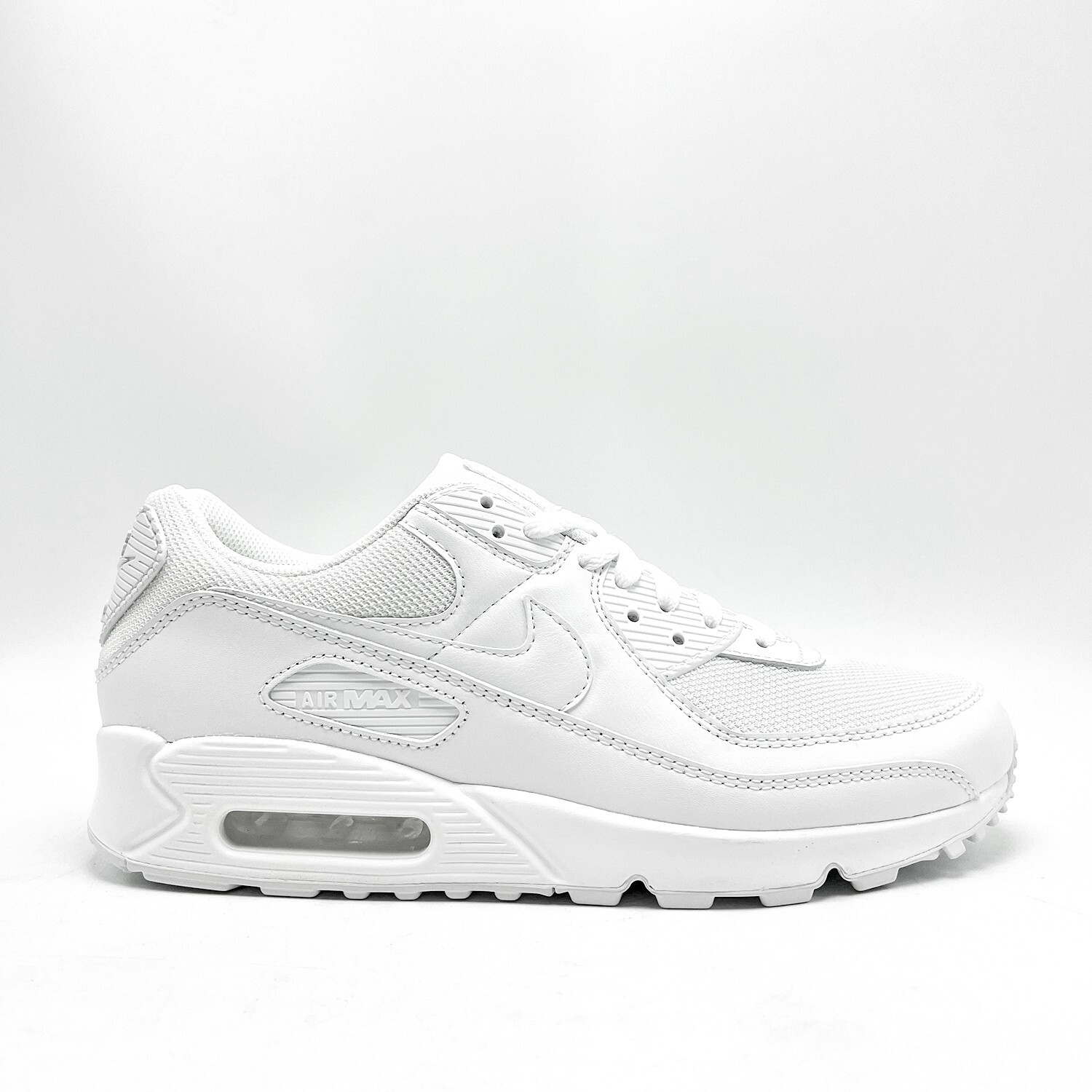 *NEW* MEN Nike Air Max 90 Recraft Triple White (CN8490 100), Sz 8.0 – 12.0 👍