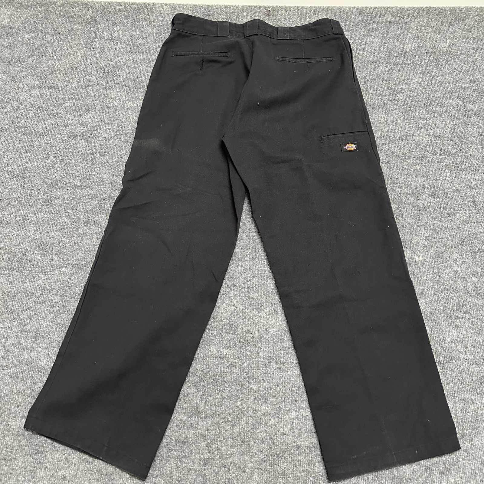 Dickies Pants Mens Size 36×30 Black Loose Fit Double Knee Workwear Twill 85283BK