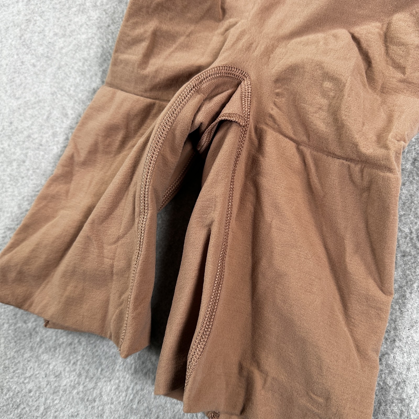 Spanx Shapewear Shorts Womens Small Brown High Waisted Power Series Slimming