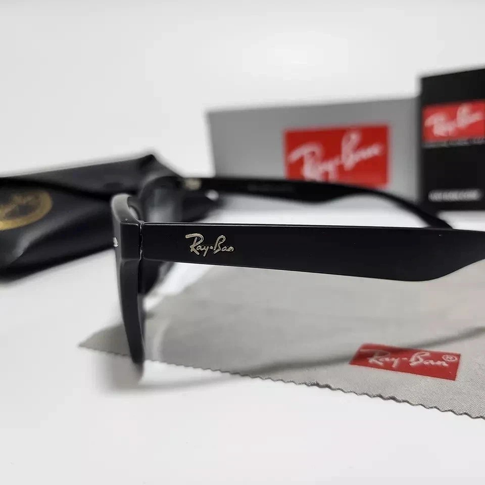Ray-Ban RB2140 Wayfarer Classic Sunglasses 50mm Sunglass Black Frame Gray Lens ~