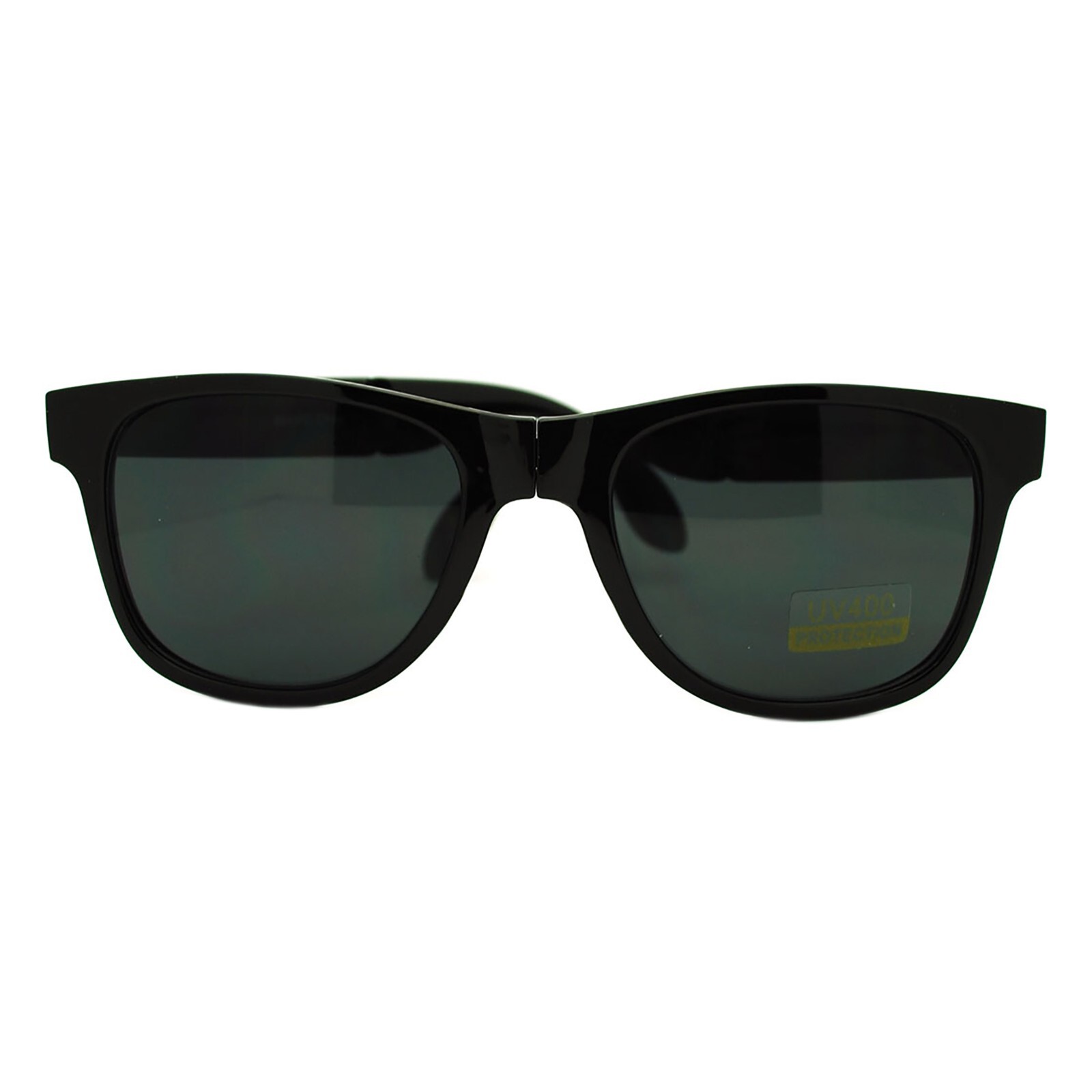Folding Foldable Sunglasses 80’s Classic Square Horn Rim Shades UV 400