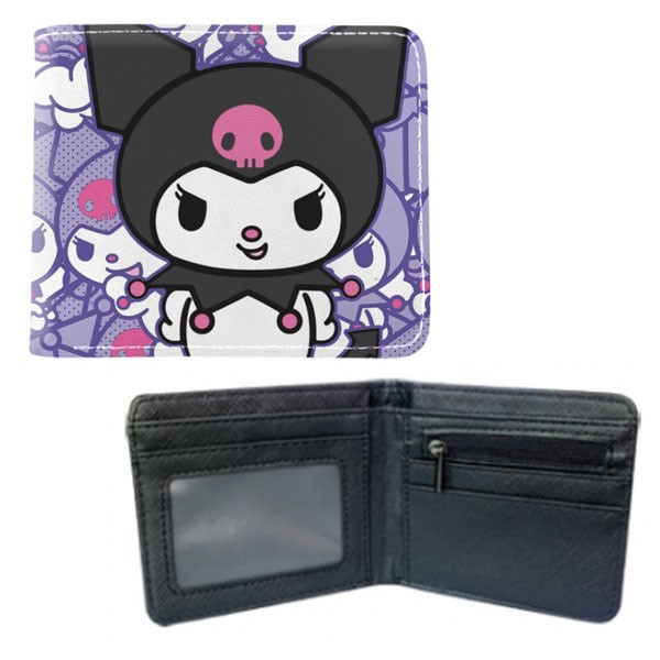 KUROMI STYLE A Hello Kitty 4 in. Bi Fold Wallet (Anime Credit Card Billfold)