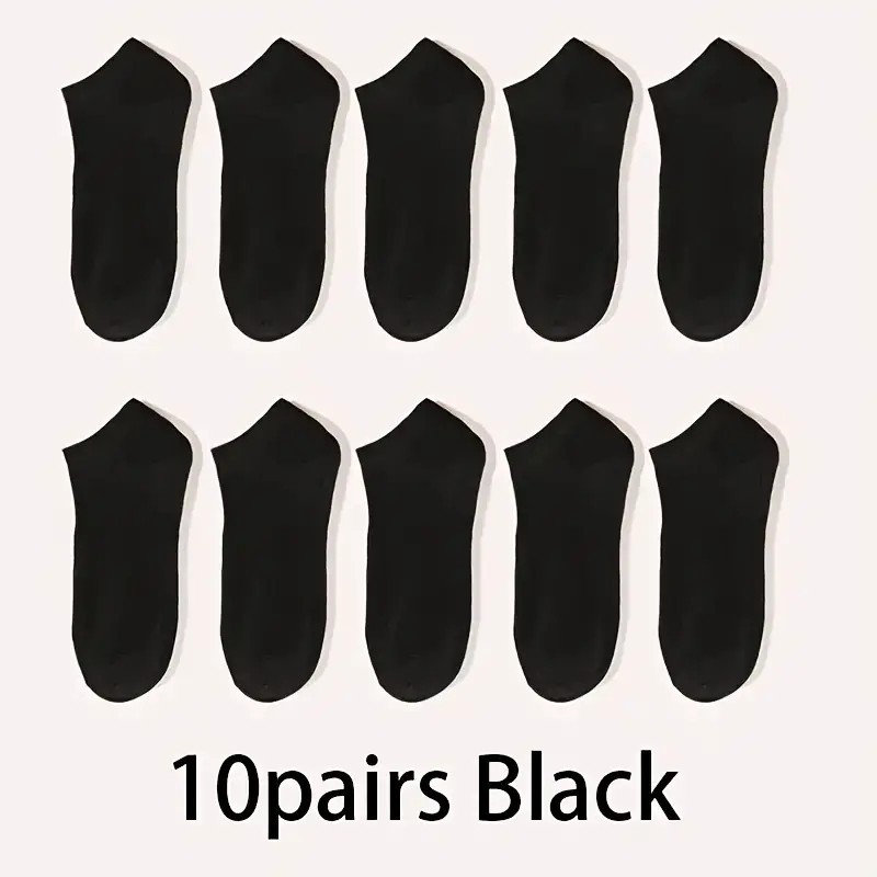 10-30 Pairs Unisex Ankle Socks – Comfortable Everyday Low Cut Sport Socks –