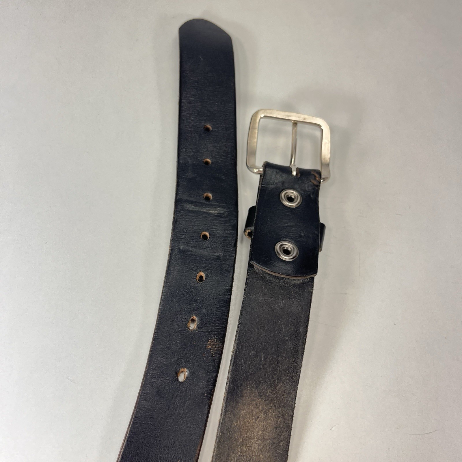 Gelante Black Full Grain Leather Work Belt – Men’s Size 40