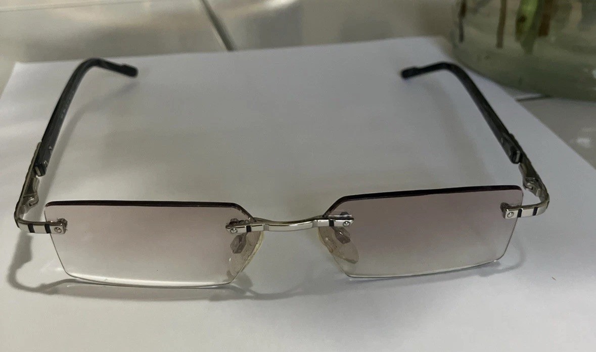 Vintage Cazal 798/4 Col 914 Rimless Eyeglasses Germany Used Ex