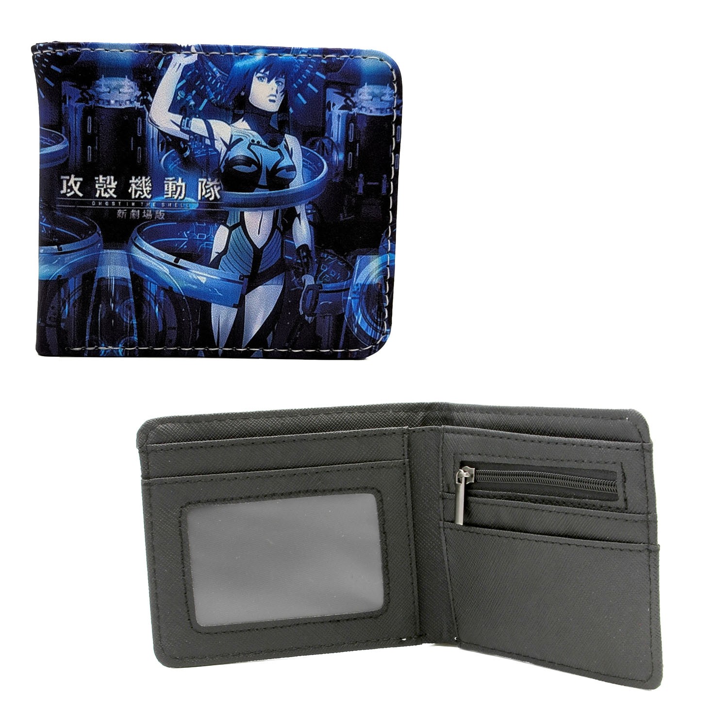MAJOR MOTOKO KUSANAGI Ghost in the Shell 4 in. Bi Fold Wallet (Credit Card)